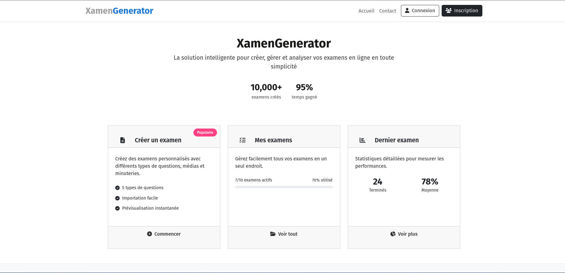Xamen Generator